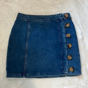Free People Denim Mini Skirt